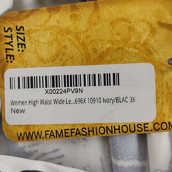 Hybrid & Company Off Shoulder High Waist Romper Wide Leg Jumper Size 3X (NWT) - Picture 12 of 12